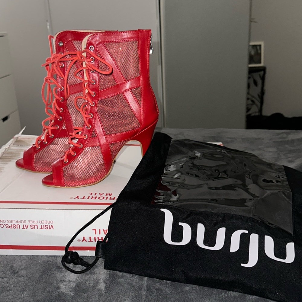 Burju Red Xiomara Heels